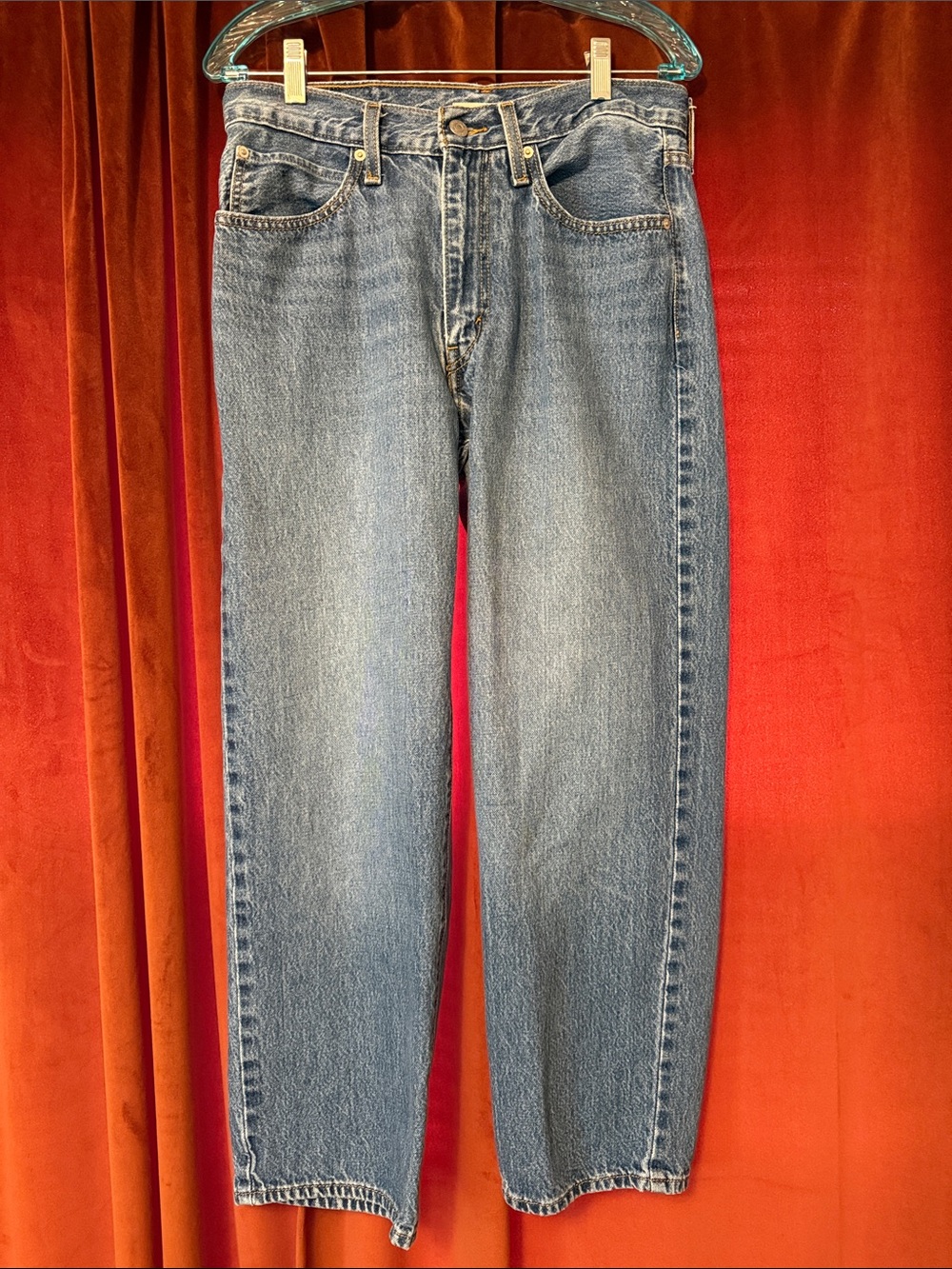 Levi's Straight Fit Blue Denim Jeans